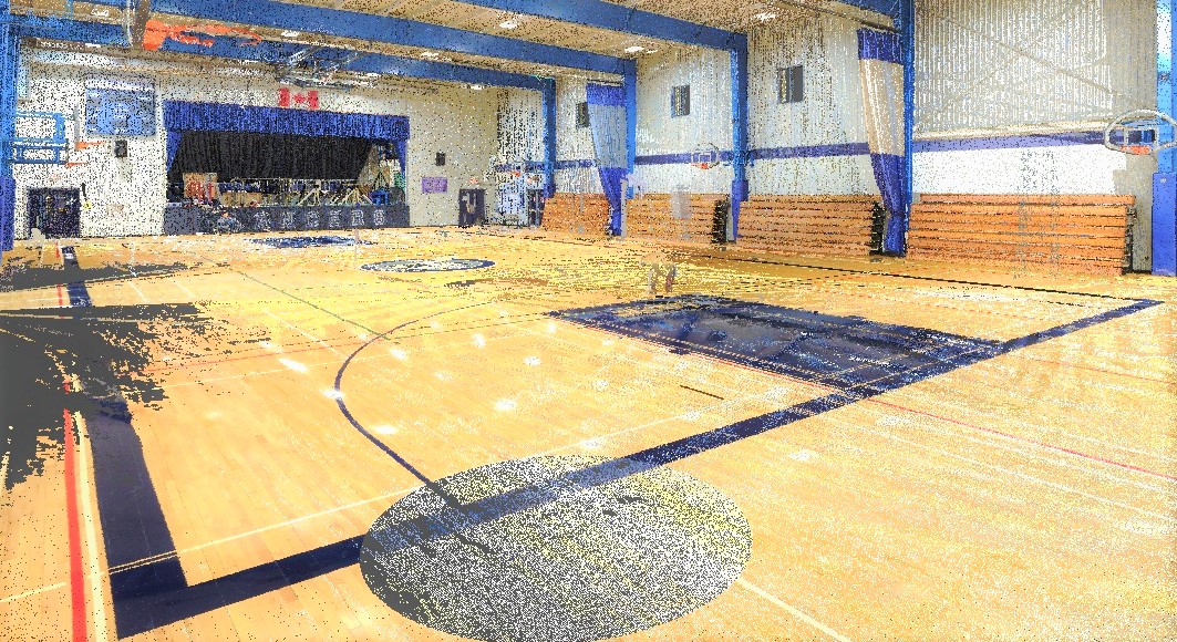 School gymnasium point cloud for renovation planning